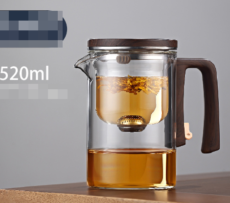 Glass brew teapot - floating cup filter detail