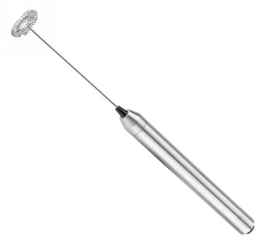 Stainless steel handheld electric milk frother