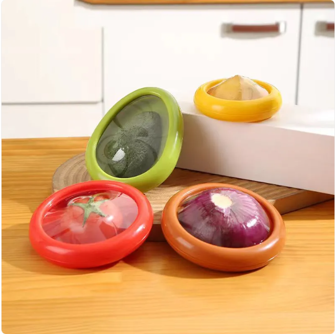 Clear fresh fruit and vegetable storage box set