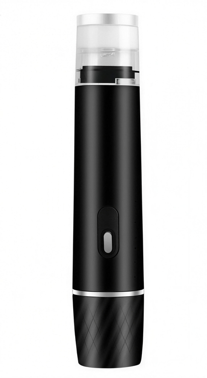 Handheld vacuum food sealer, black — front view