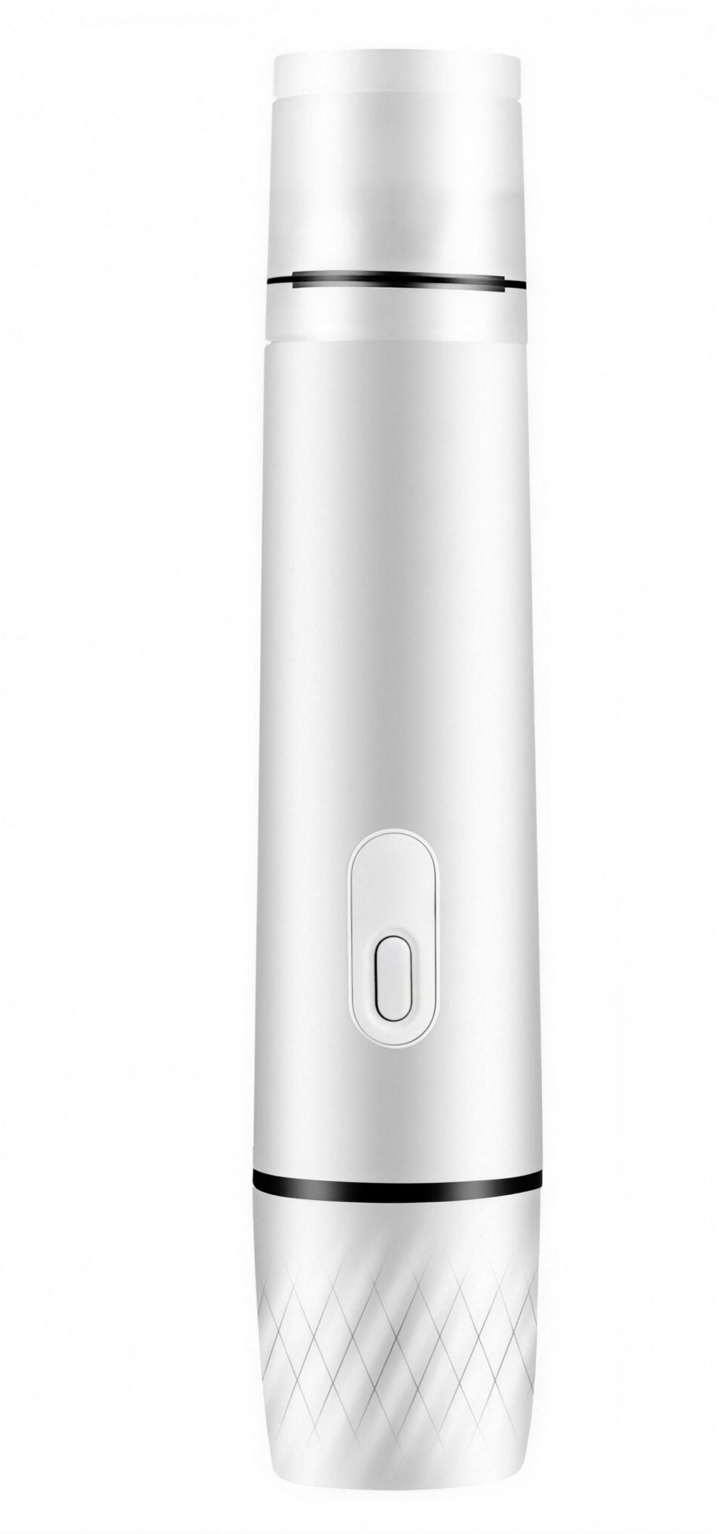 Handheld vacuum food sealer, white — angle view